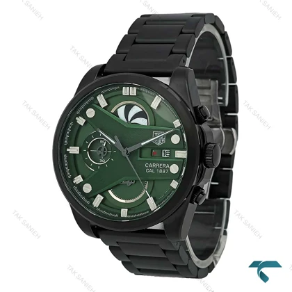 ساعت مردانه تگ هویر کررا CR7 مشکی صفحه سبز Tag-7490-G