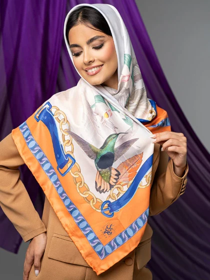روسری نخ کیش و پرنده قبا