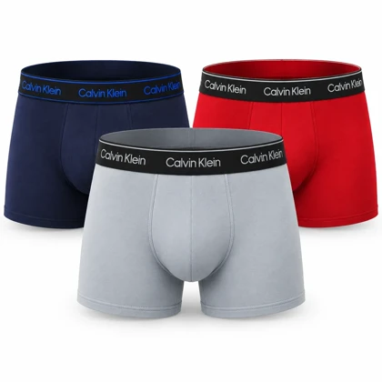 پک 3 عددی شورت مردانه کلوین کلاین (Calvin Klein) مدل کش اسپرت – جنس نخ پنبه