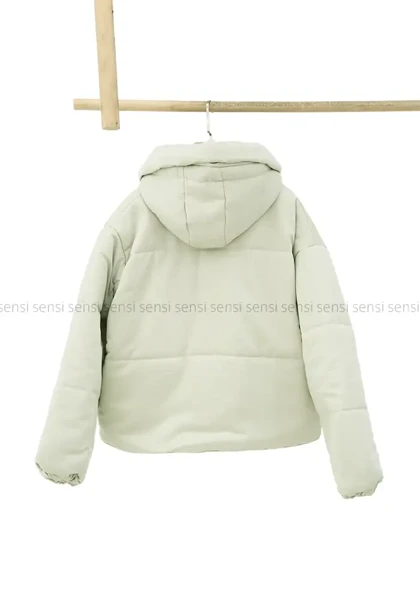 کاپشن کوتاه کتان کج راه کد1004770