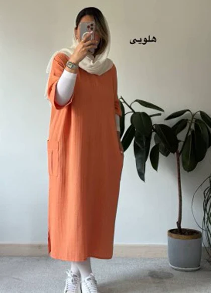 پیراهن مانتویی دلسا 12