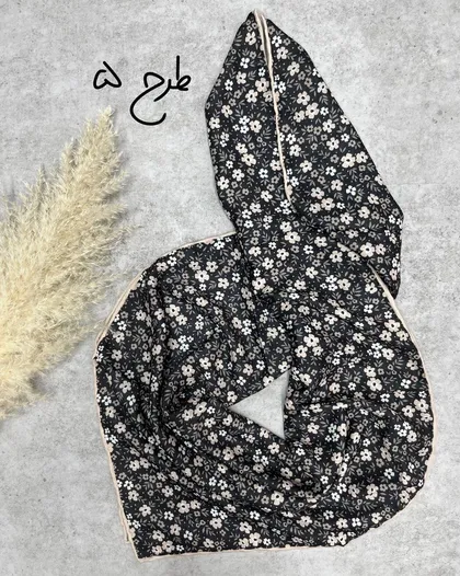 روسری کرپ گل‌گلی 3702