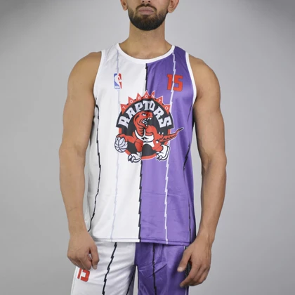 ست رکابی و شلوارک ورزشی مردانه تورنتو رپتورز مدل PY-2B1031 بنفش