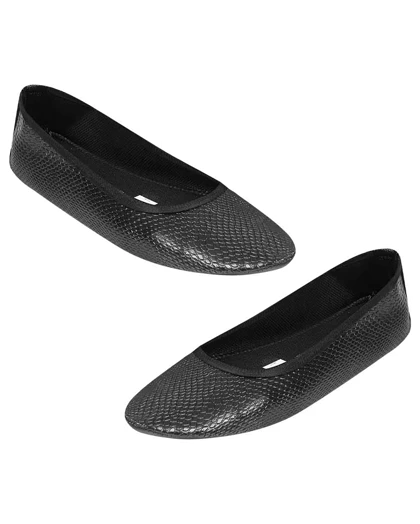 پاپوش زنانه پوست ماری سیلکا مشکی