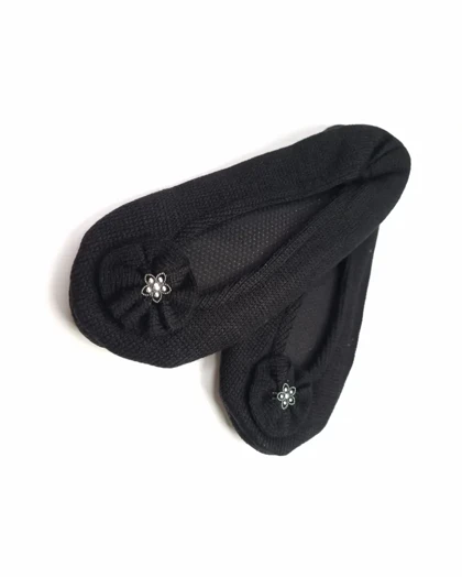 پاپوش زنانه کاموا گل‌دار سیلکا