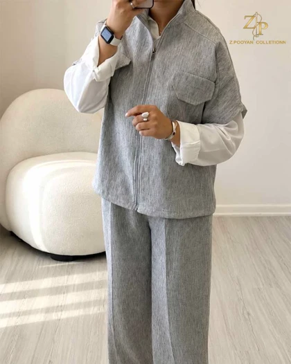 وست و شلوار زنانه لینن آویسا