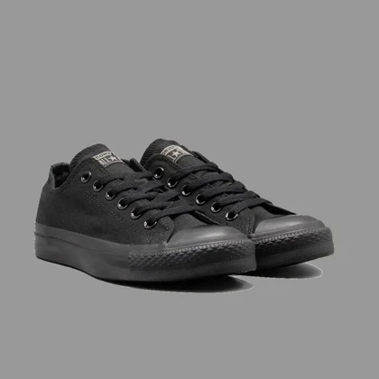 کانورس کلاسیک تمام مشکی ساق کوتاه Converse Classic All Black Lowtop