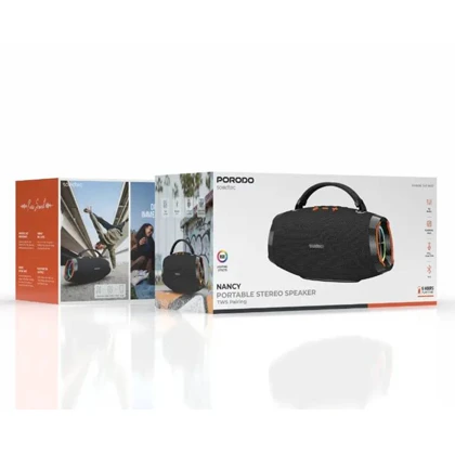 اسپیکر بلوتوثی پاورولوژی مدل PORODO SOUNDTEC 100W PDSTF7
