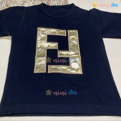 ست سویشرت و تیشرت و شلوار دخترانه FENDI سه تکه