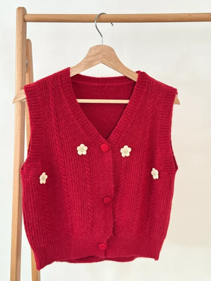 وست بافت گل‌دار کد 1