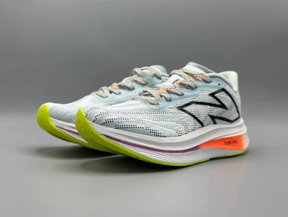 کتانی نیوبالانس سوپرکومپ ترینر طوسی نارنجی/New Balance trainer