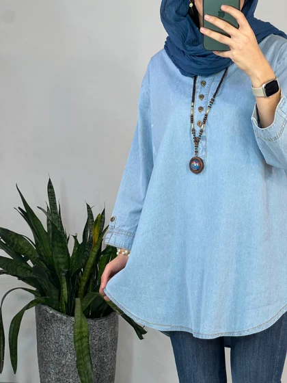 مانتو جین کاغذی ماهرو