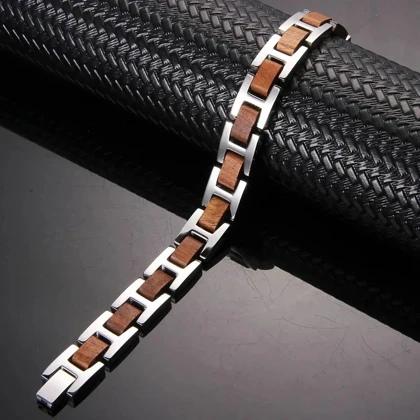 دستبند مغناطیسی مگنت آریکس wooden5 مدل u-10023