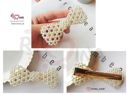 گیره مرواریدی مدل پاپیون a1