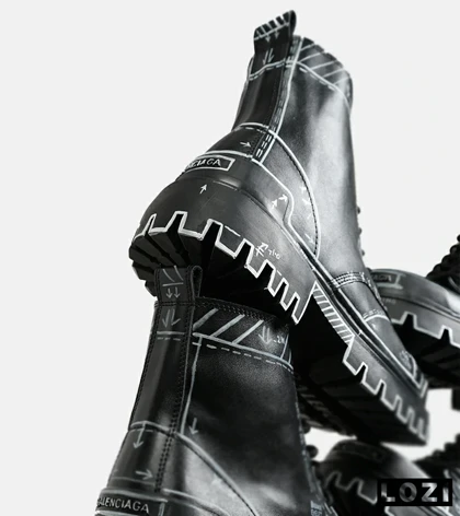 بوت مردانه مشکی BALENCIAGA Sketch مدل 6748