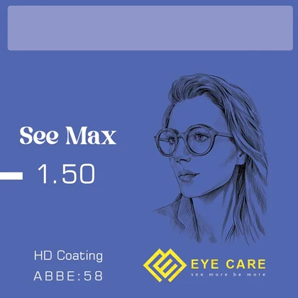 عدسی طبی سی مکس See Max 1.50 HD Coating/ABBE:58