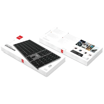 کیبورد بی سیم هیسکا Hiska مدل HX-KE245 با اتصال بلوتوث و دانگل