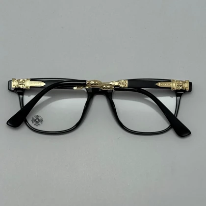 عینک بلوکات کروم هارتز مشکی طلایی Chrome Hearts 2272 - کیفیت مستر