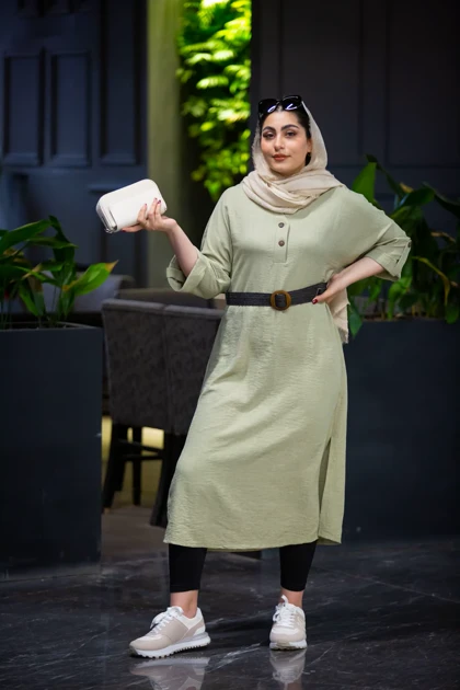 مانتو لوئیز جودون بلند یقه دلبری