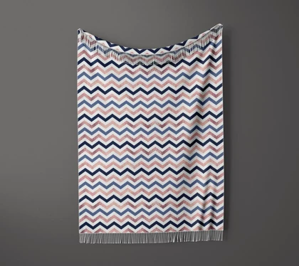 شال مبل ریش دار sofa shawl 227