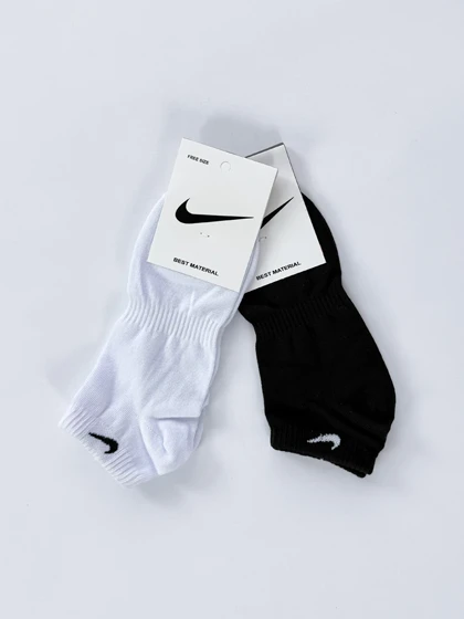 جوراب مچی مردانه وسط کش نخ پنبه طرح نایکی Nike
