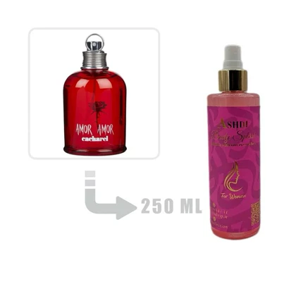 بادی اسپلش عطر ادکلن کاشارل آمور آمور زنانه 250 میل Cacharel Amor Amor for Woman 250ml