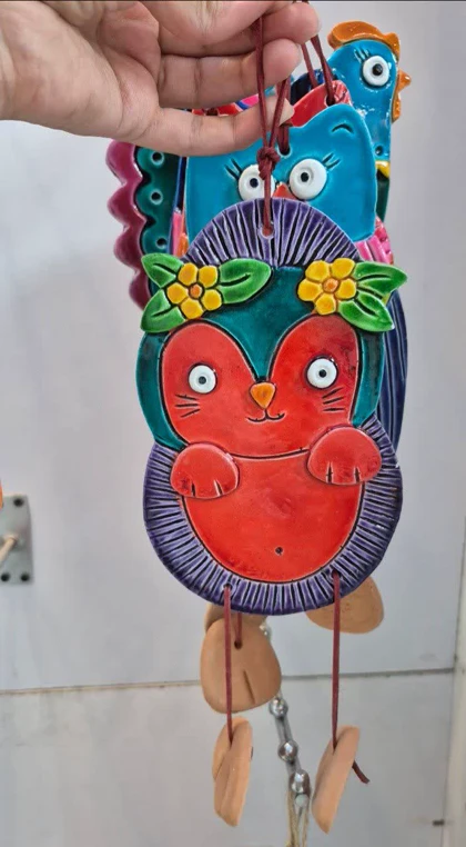 آویز سرامیک رنگی جغد