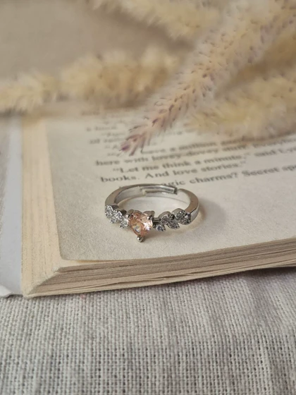 انگشتر جواهری فری سایز گلبهی