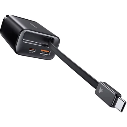 شارژر دیواری 30 وات Type-C و USB یوسامز با کابل تایپ سی CC296