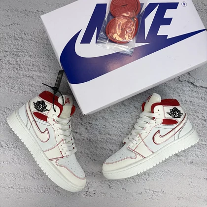 نایک ایر جردن 1 ساق‌دار رد فانتوم (Nike Air Jordan 1 Red Phantom) کد 2341