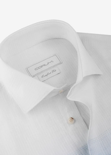 پیراهن لینن طرح دار 2420102