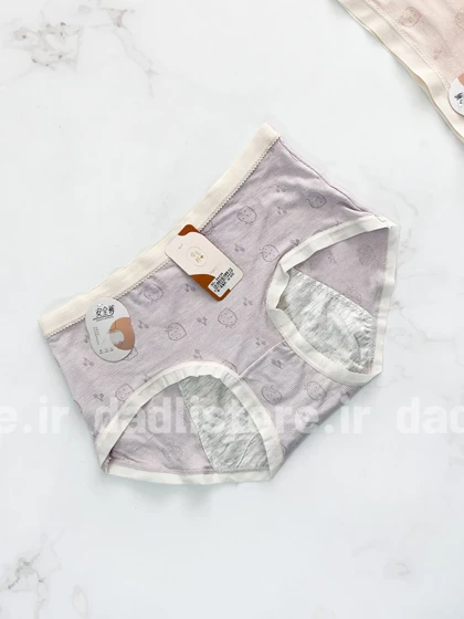 شورتکس قاعدگی ویسکوز طرح توت فرنگی