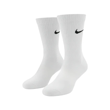 جوراب ساق بلند سفید طرح نایک