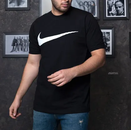 تیشرت مردانه نایک NIKE رنگ مشکی آستین کش