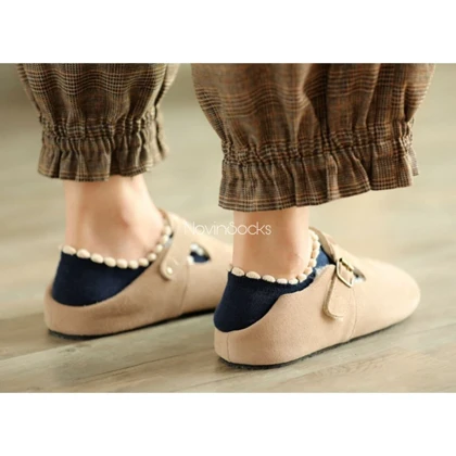 جوراب مچی لبه رنگی - طرح 1