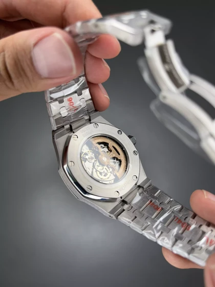 ساعت مچی اودمار پیگه اسکلتون بند سیلور Audemars Piguet