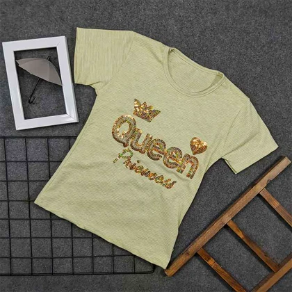 تیشرت دخترانه لمه QUEEN