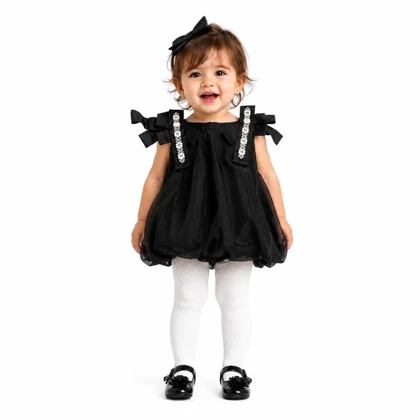 پیراهن دخترانه مشکی Elegant Dress