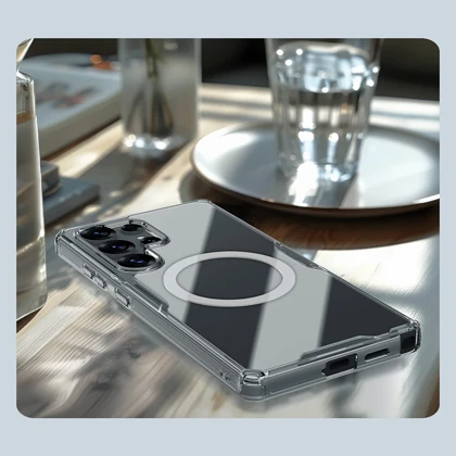 قاب شفاف مگنتی سامسونگ گلکسی اس 25 اولترا نیلکین Nature TPU Pro Magnetic Case