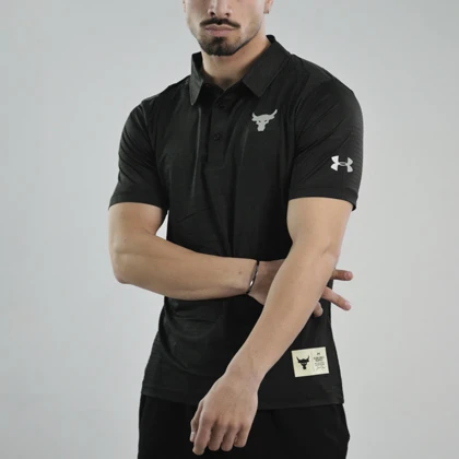 پولوشرت ورزشی مردانه آندر آرمور مدل Heat Gear-399 مشکی