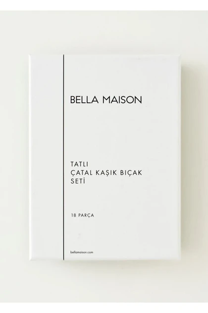 ست قاشق، چنگال و کارد 12 نفره Bella Maison مدل Torino - نقره‌ای