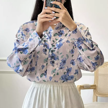شومیز ساتن 1002643