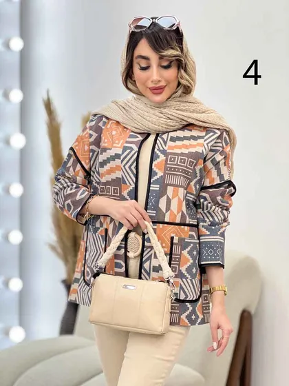 مانتو نوار دوزی برش‌دار