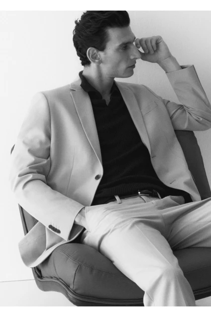 ژاکت بلیزر مردانه اورجینال منگو mango