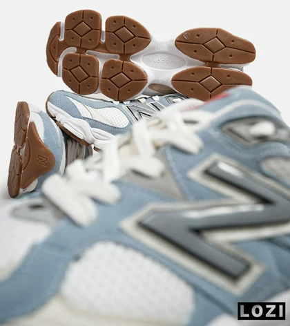 کفش کتانی مردانه آبی سفید NEW BALANCE 9060