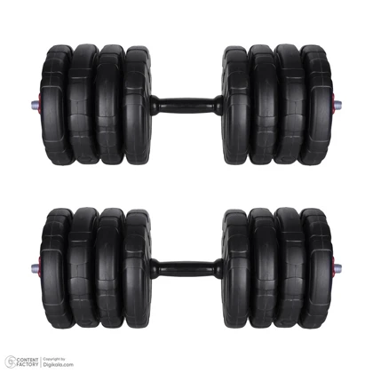دمبل رادیس فیت مدل DVP-20-2.5 وزن 20 کیلوگرم بسته دو عددی