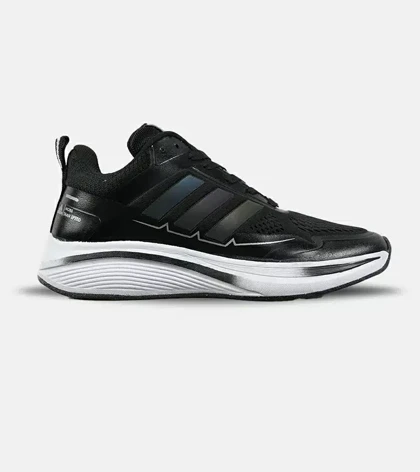 کفش کتانی مردانه و زنانه مشکی سفید ADIDAS BONCE