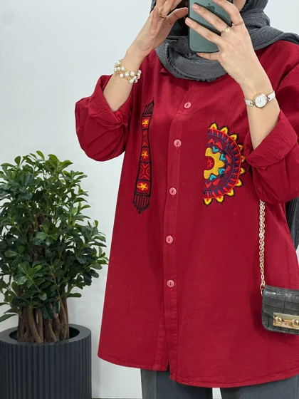 مانتو گلدوزی خورشید
