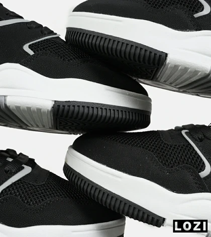 کفش کتانی مردانه و زنانه مشکی سفید NEW BALANCE 550