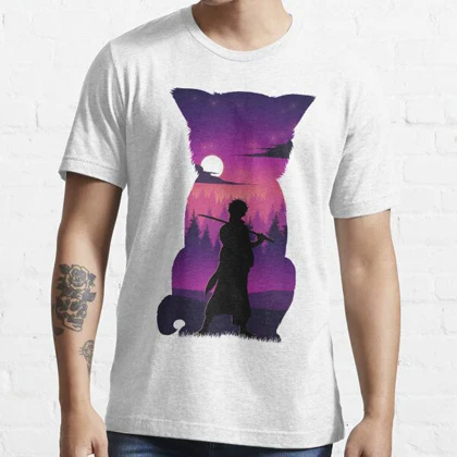 تیشرت انیمه Gintama گینتاما Gintoki Silhouette کد 186852